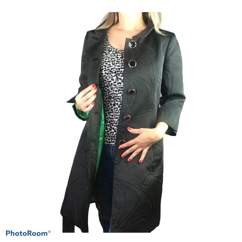 Size 10 MILLY new York coat Trench Blazer Long